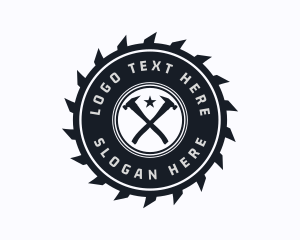 Industrial - Carpentry Repair Badge logo design