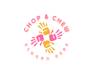 Palm - Creative Hand Paint logo design