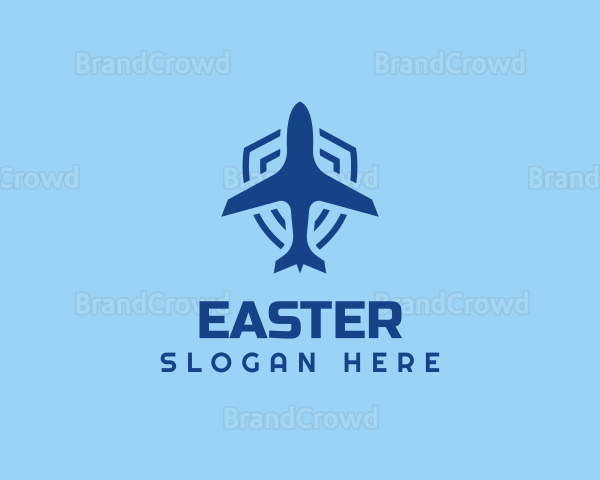 Plane Airline Shield Logo