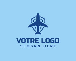 Plane Airline Shield Logo