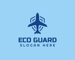 Steward - Plane Airline Shield logo design