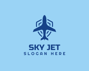 Airline - Plane Airline Shield logo design