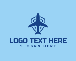 Airline - Plane Airline Shield logo design