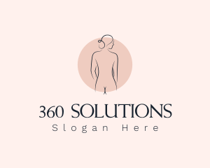 Nude Woman Spa logo design