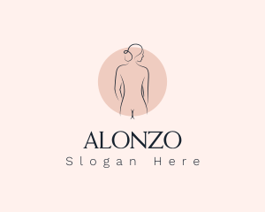 Nude Woman Spa logo design