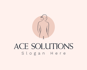 Nude Woman Spa logo design