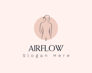 Nude Woman Spa logo design