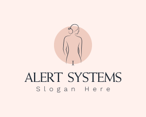 Nude Woman Spa logo design