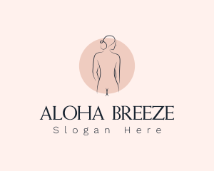 Nude Woman Spa logo design