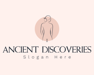 Nude Woman Spa logo design