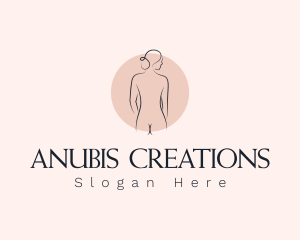 Nude Woman Spa logo design