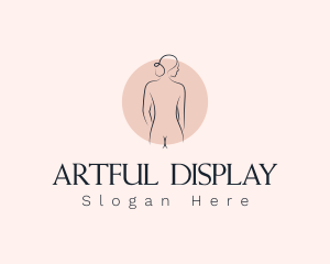 Nude Woman Spa logo design