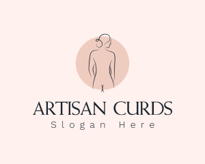 Nude Woman Spa logo design