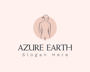 Nude Woman Spa logo design