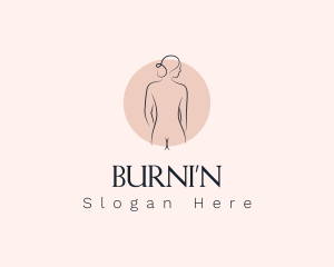 Nude Woman Spa logo design