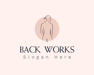 Nude Woman Spa logo design