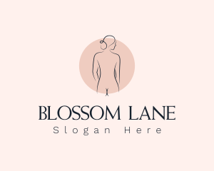 Nude Woman Spa logo design