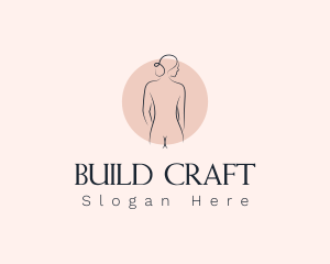 Nude Woman Spa logo design