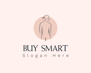 Nude Woman Spa logo design