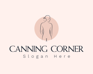 Nude Woman Spa logo design