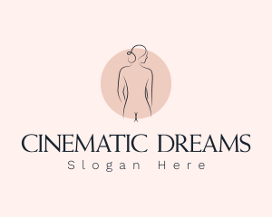 Nude Woman Spa logo design