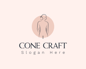 Nude Woman Spa logo design