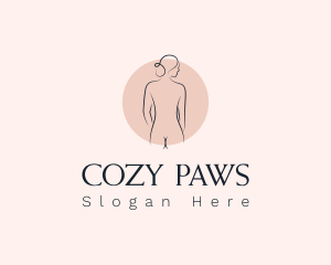 Nude Woman Spa logo design