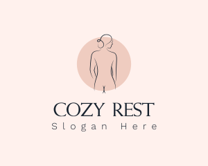 Nude Woman Spa logo design