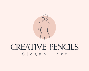 Nude Woman Spa logo design