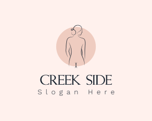 Nude Woman Spa logo design