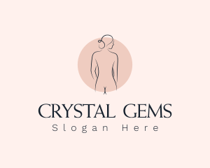 Nude Woman Spa logo design