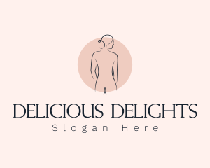 Nude Woman Spa logo design