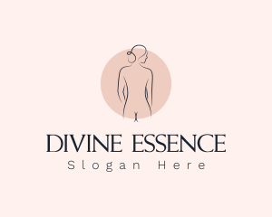 Nude Woman Spa logo design