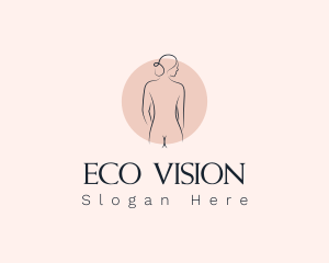 Nude Woman Spa logo design