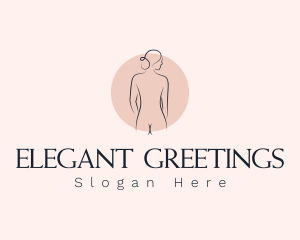 Nude Woman Spa logo design