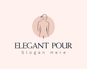 Nude Woman Spa logo design