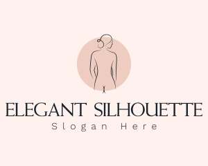 Nude Woman Spa logo design