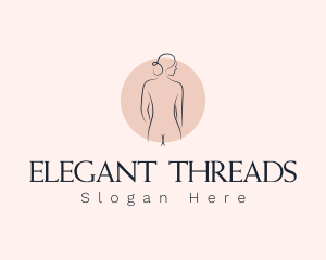 Nude Woman Spa logo design