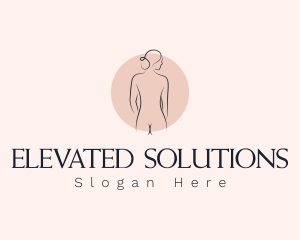 Nude Woman Spa logo design