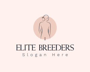 Nude Woman Spa logo design