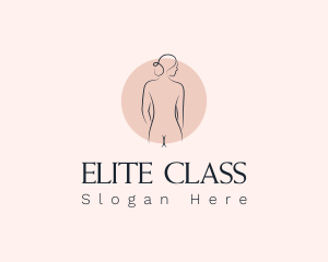 Nude Woman Spa logo design