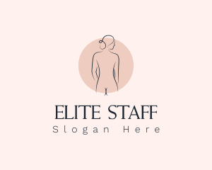 Nude Woman Spa logo design