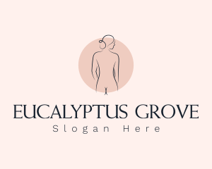 Nude Woman Spa logo design