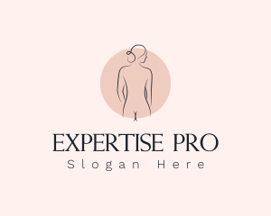 Nude Woman Spa logo design