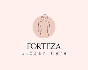 Nude Woman Spa logo design