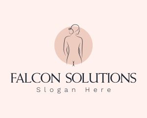 Nude Woman Spa logo design