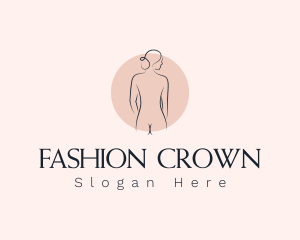 Nude Woman Spa logo design