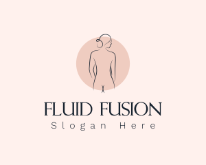 Nude Woman Spa logo design