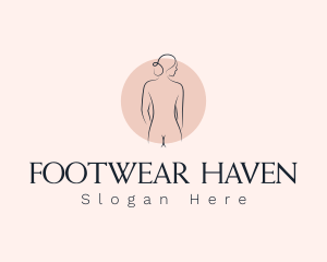 Nude Woman Spa logo design