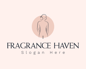 Nude Woman Spa logo design